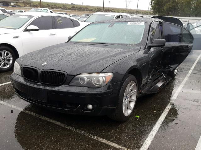 WBAHL83596DT03048 - 2006 BMW 750 I BLACK photo 2