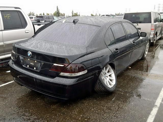 WBAHL83596DT03048 - 2006 BMW 750 I BLACK photo 4