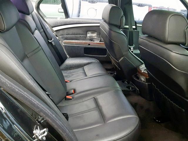 WBAHL83596DT03048 - 2006 BMW 750 I BLACK photo 6