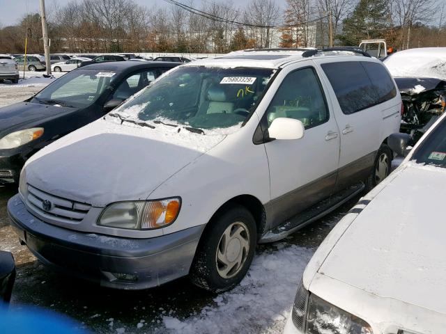 4T3ZF13C92U415429 - 2002 TOYOTA SIENNA LE WHITE photo 2