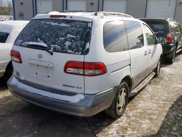 4T3ZF13C92U415429 - 2002 TOYOTA SIENNA LE WHITE photo 4