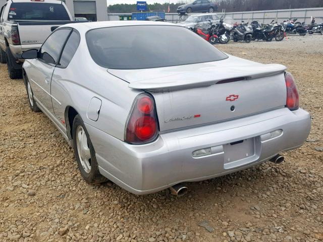 2G1WX15K129204006 - 2002 CHEVROLET MONTE CARL SILVER photo 3