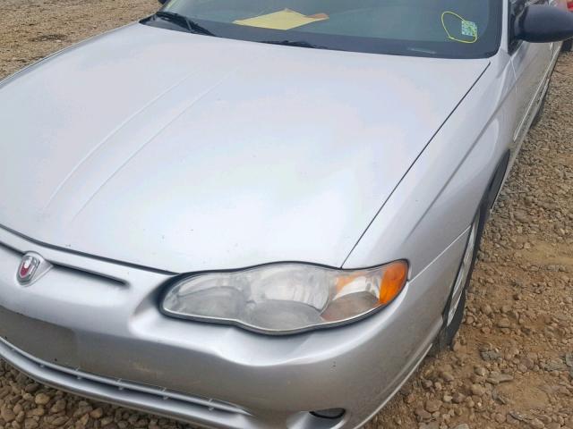 2G1WX15K129204006 - 2002 CHEVROLET MONTE CARL SILVER photo 9