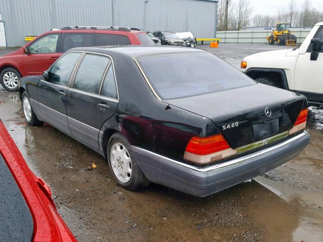 WDBGA43E5SA252266 - 1995 MERCEDES-BENZ S 420 BLACK photo 3