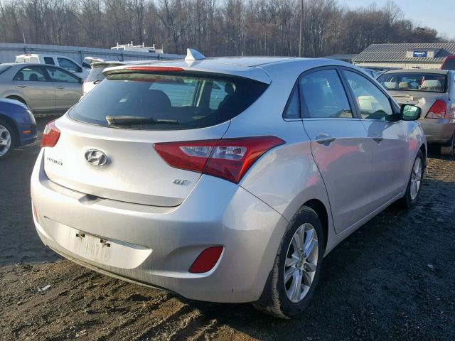 KMHD35LEXDU056180 - 2013 HYUNDAI ELANTRA GT SILVER photo 4