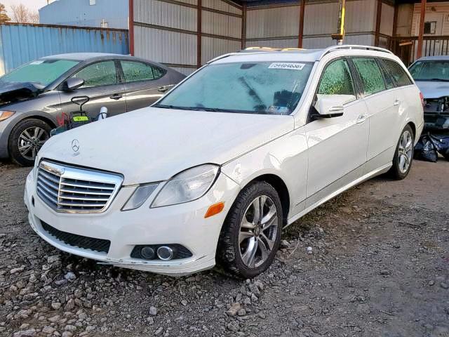 WDDHH8HB2BA337935 - 2011 MERCEDES-BENZ E 350 4MAT WHITE photo 2