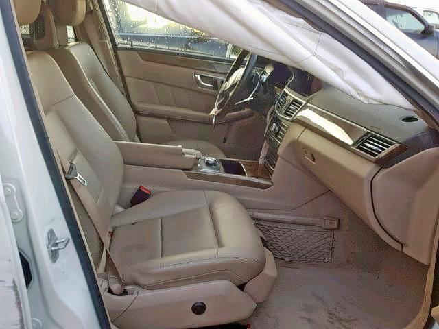 WDDHH8HB2BA337935 - 2011 MERCEDES-BENZ E 350 4MAT WHITE photo 5