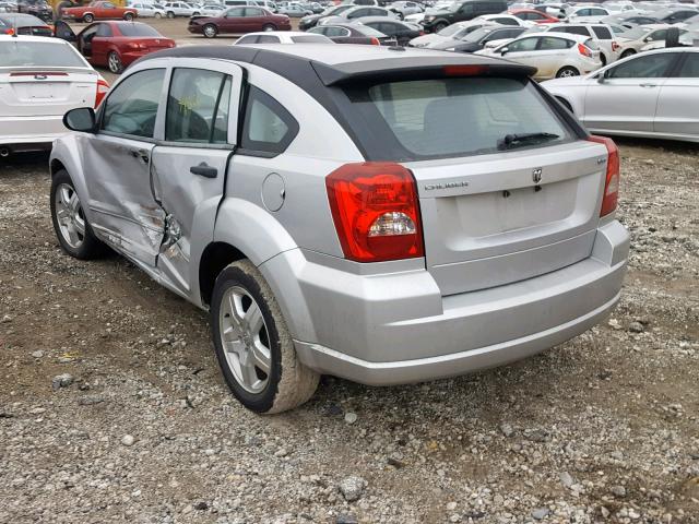 1B3HB48B27D306471 - 2007 DODGE CALIBER SX SILVER photo 3