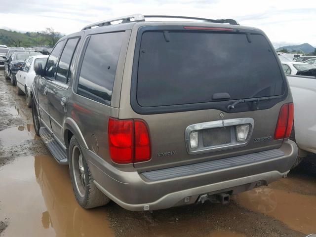5LMEU27R52LJ13804 - 2002 LINCOLN NAVIGATOR ყავისფერი ფოტო 3