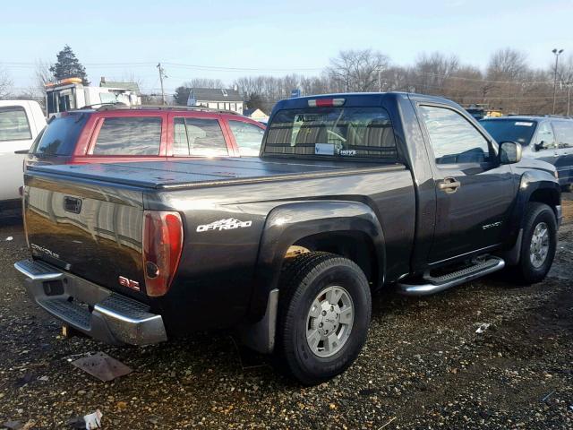 1GTDS146248218268 - 2004 GMC CANYON BLACK photo 4