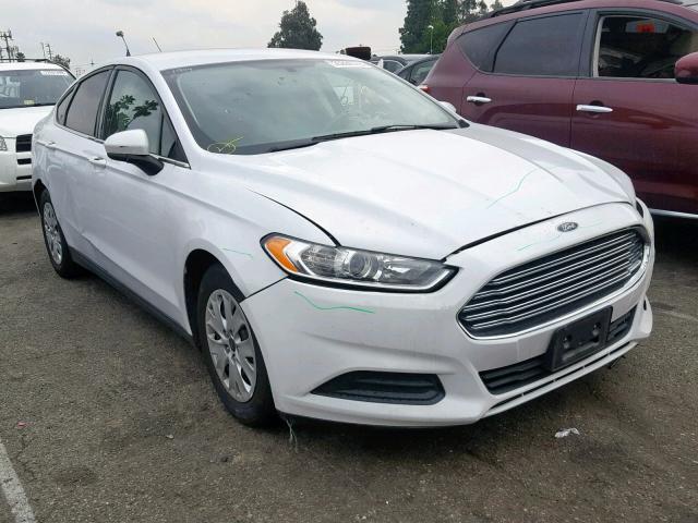 3FA6P0G74ER298882 - 2014 FORD FUSION S WHITE photo 1