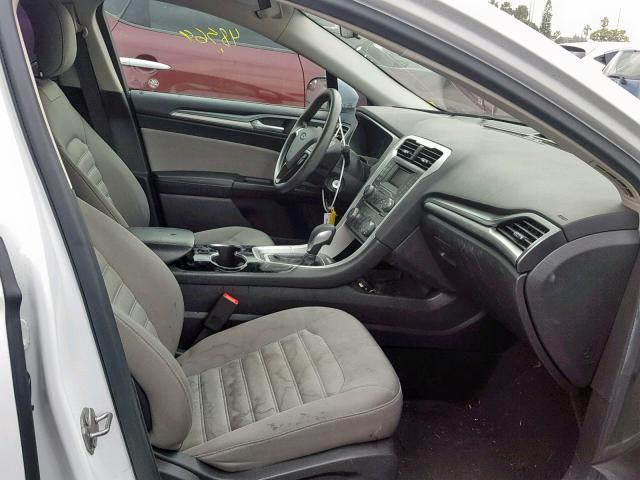 3FA6P0G74ER298882 - 2014 FORD FUSION S WHITE photo 5