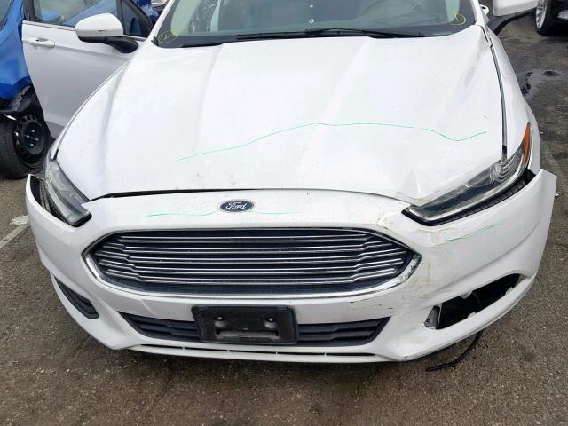 3FA6P0G74ER298882 - 2014 FORD FUSION S WHITE photo 7