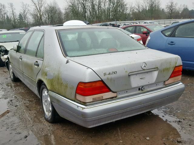 WDBGA43E6SA244807 - 1995 MERCEDES-BENZ S 420 SILVER photo 3