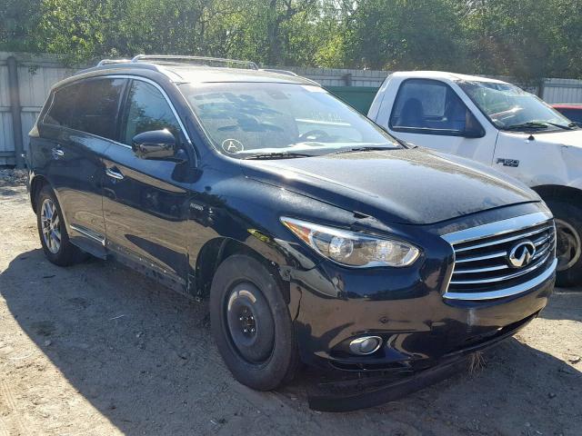 5N1CL0MM6EC518990 - 2014 INFINITI QX60 HYBRI BLACK photo 1