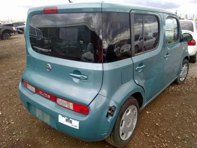 JN8AZ2KR4BT208244 - 2011 NISSAN CUBE BASE GREEN photo 4