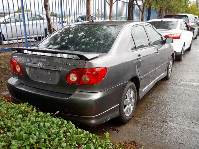 1NXBR32E45Z420896 - 2005 TOYOTA COROLLA S GRAY photo 4