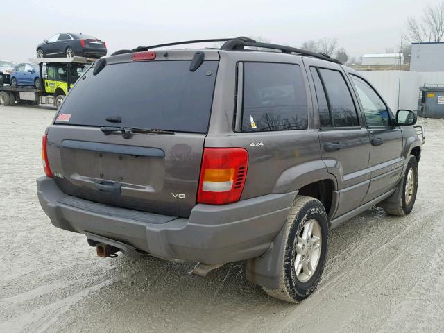 1J4GW48N5YC276988 - 2000 JEEP GRAND CHER GRAY photo 4