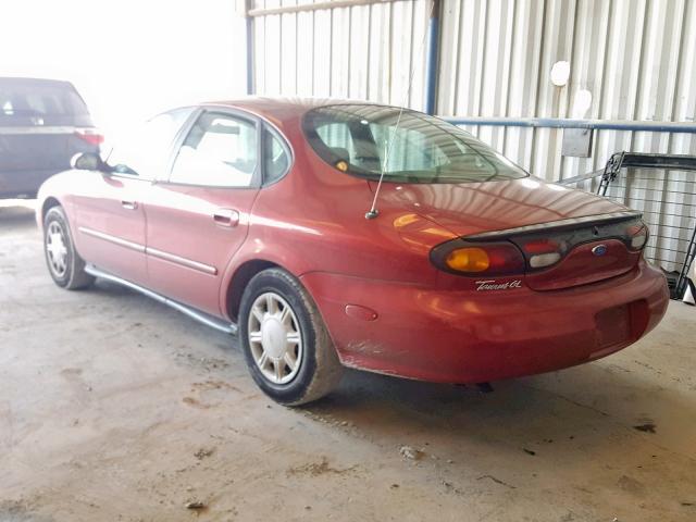 1FALP52U9VA252875 - 1997 FORD TAURUS GL BURGUNDY photo 3