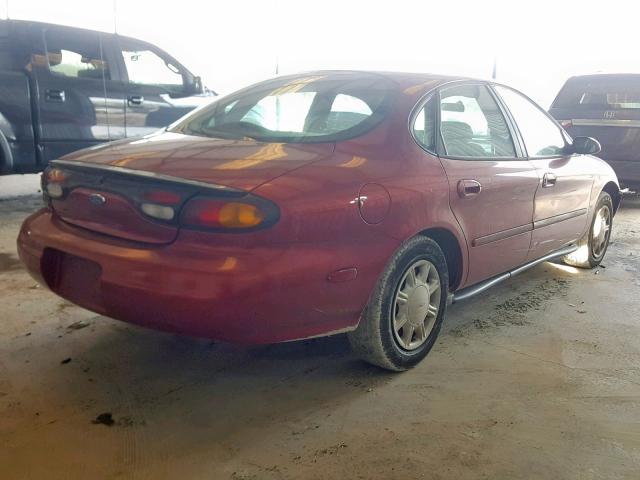 1FALP52U9VA252875 - 1997 FORD TAURUS GL BURGUNDY photo 4