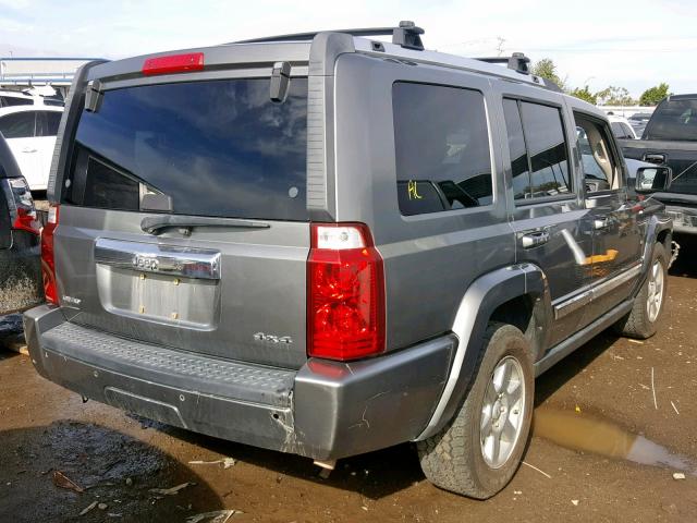 1J8HG58207C647923 - 2007 JEEP COMMANDER GRAY photo 4