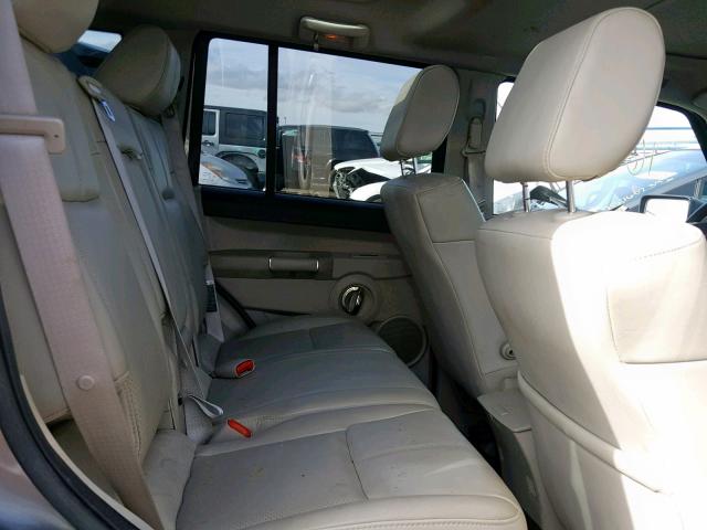 1J8HG58207C647923 - 2007 JEEP COMMANDER GRAY photo 6