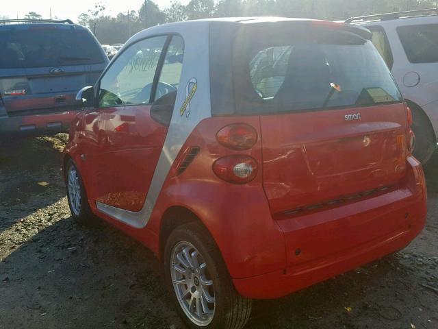 WMEEJ3BA6CK557323 - 2012 SMART FORTWO PUR RED photo 3
