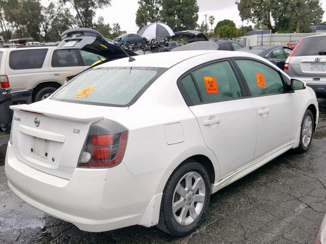 3N1AB6AP3CL700442 - 2012 NISSAN SENTRA 2.0 WHITE photo 4