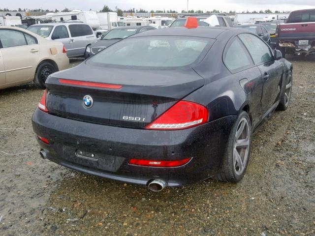 WBAEA53568CV85097 - 2008 BMW 650 I BLACK photo 4