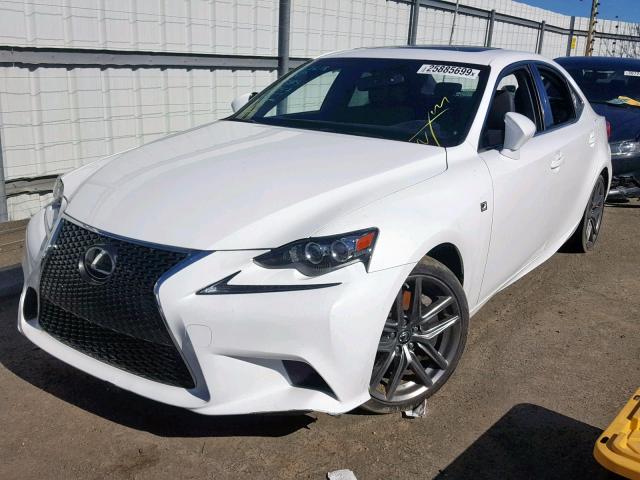 JTHBE1D22F5022345 - 2015 LEXUS IS 350 WHITE photo 2