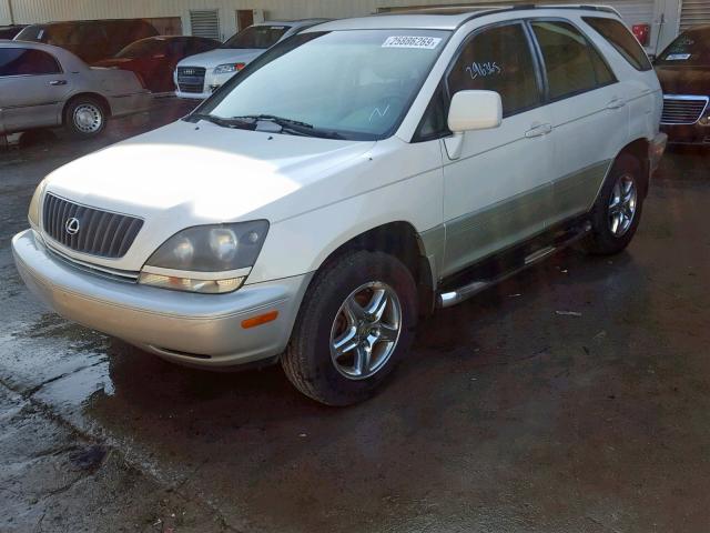 JT6HF10U2X0069140 - 1999 LEXUS RX 300 WHITE photo 2