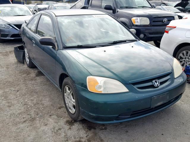 1HGEM22271L080418 - 2001 HONDA CIVIC DX GREEN photo 1