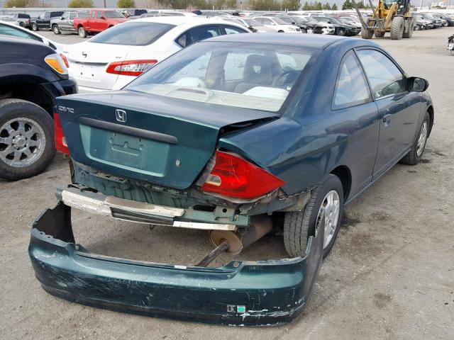 1HGEM22271L080418 - 2001 HONDA CIVIC DX GREEN photo 4