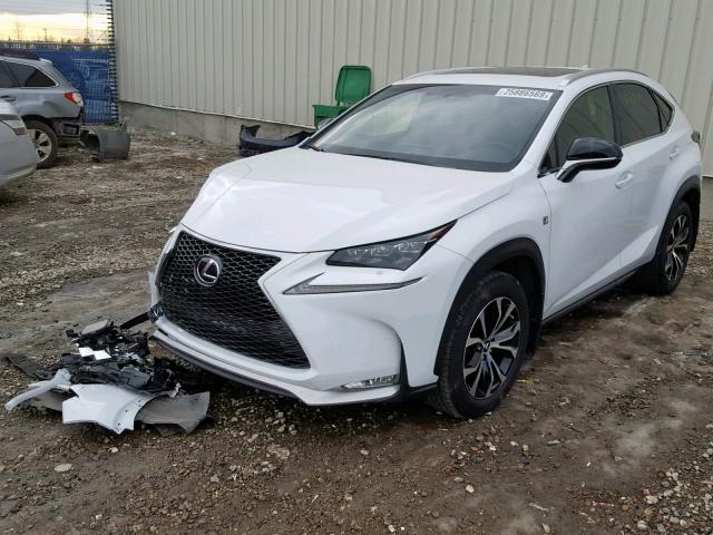 JTJBARBZ4H2144380 - 2017 LEXUS NX 200T WHITE photo 2