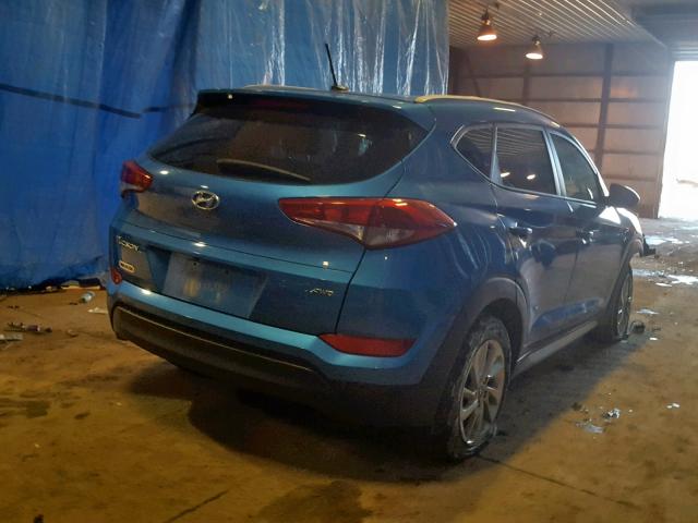 KM8J3CA40HU350937 - 2017 HYUNDAI TUCSON LIM BLUE photo 4