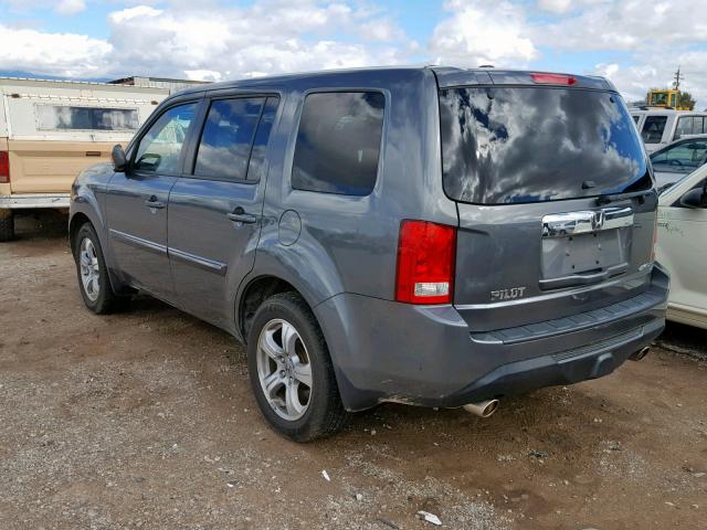 5FNYF4H72CB058885 - 2012 HONDA PILOT EXLN CHARCOAL photo 3