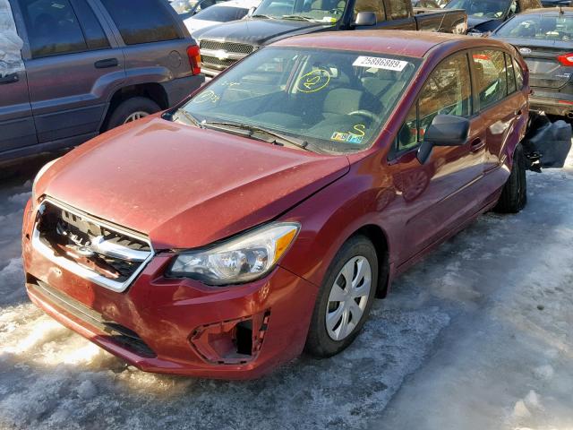 JF1GPAA63CH219341 - 2012 SUBARU IMPREZA BA MAROON photo 2