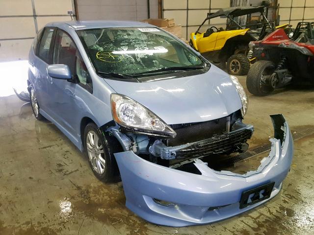 JHMGE88479S005041 - 2009 HONDA FIT SPORT BLUE photo 1