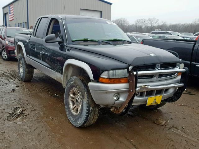 1D7HG48N33S220334 - 2003 DODGE DAKOTA QUA BLACK photo 1