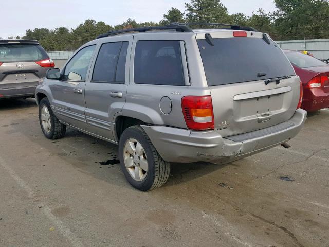 1J4GW58S41C710013 - 2001 JEEP GRAND CHER GRAY photo 3