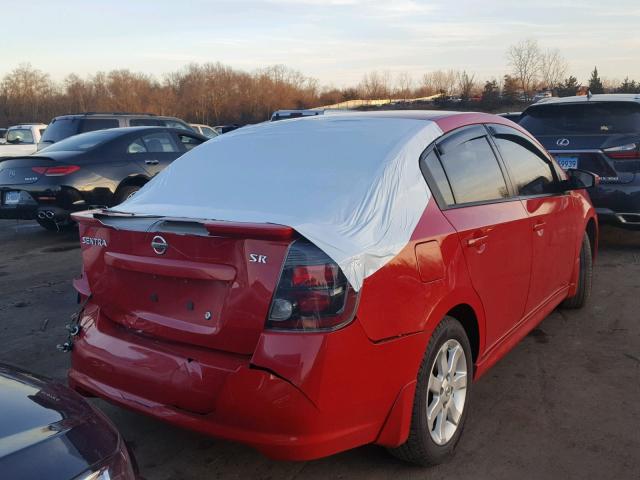 3N1AB6AP2CL729821 - 2012 NISSAN SENTRA 2.0 RED photo 4