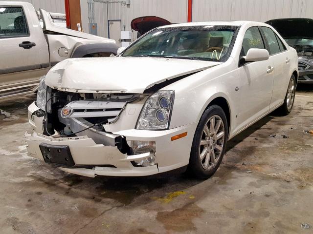 1G6DC67A560125484 - 2006 CADILLAC STS WHITE photo 2