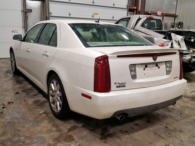 1G6DC67A560125484 - 2006 CADILLAC STS WHITE photo 3