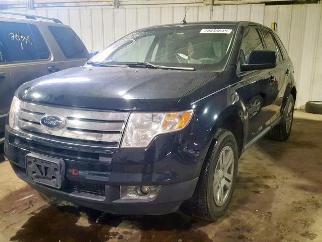 2FMDK38C58BA07172 - 2008 FORD EDGE SEL BLUE photo 2