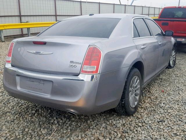 2C3CCAAG9EH252827 - 2014 CHRYSLER 300 SILVER photo 4