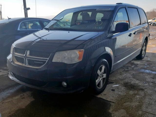 2D4RN5DG3BR646660 - 2011 DODGE GRAND CARA BLACK photo 2