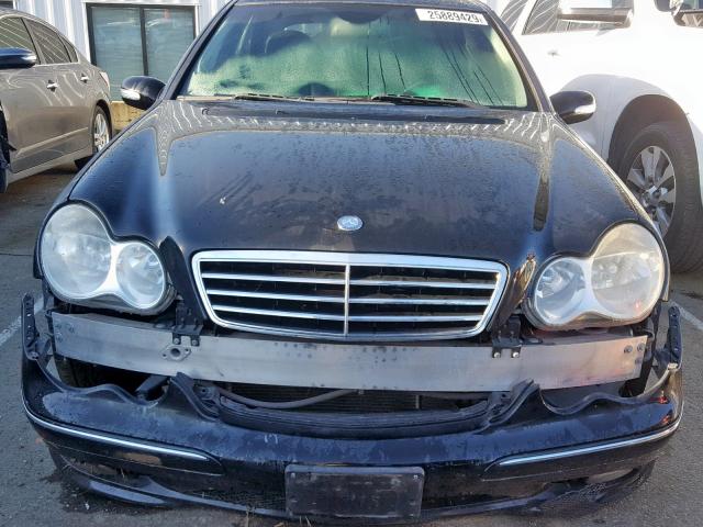 WDBRF52H97F894933 - 2007 MERCEDES-BENZ C 230 BLACK photo 9