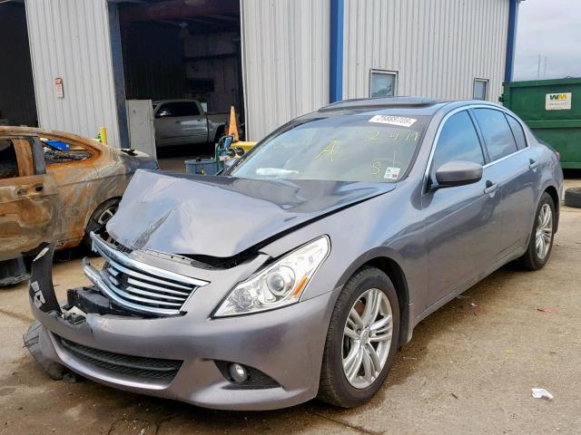 JN1CV6AP0BM506312 - 2011 INFINITI G37 BASE GRAY photo 2