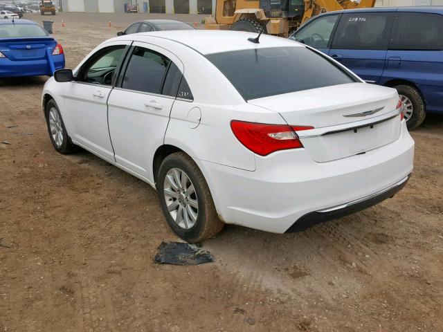 1C3CCBBBXDN584967 - 2013 CHRYSLER 200 TOURIN WHITE photo 3