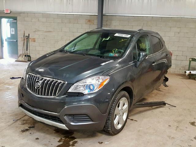 KL4CJESB4GB744909 - 2016 BUICK ENCORE GRAY photo 2